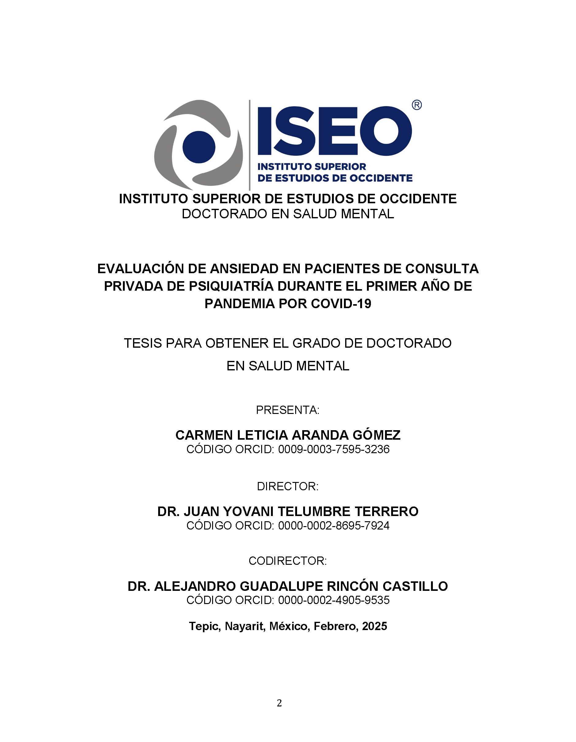 Evaluación de Ansiedad en Pacientes de Consulta Privada de Psiquiatría Durante el Primer Año de Pandemia por COVID-19